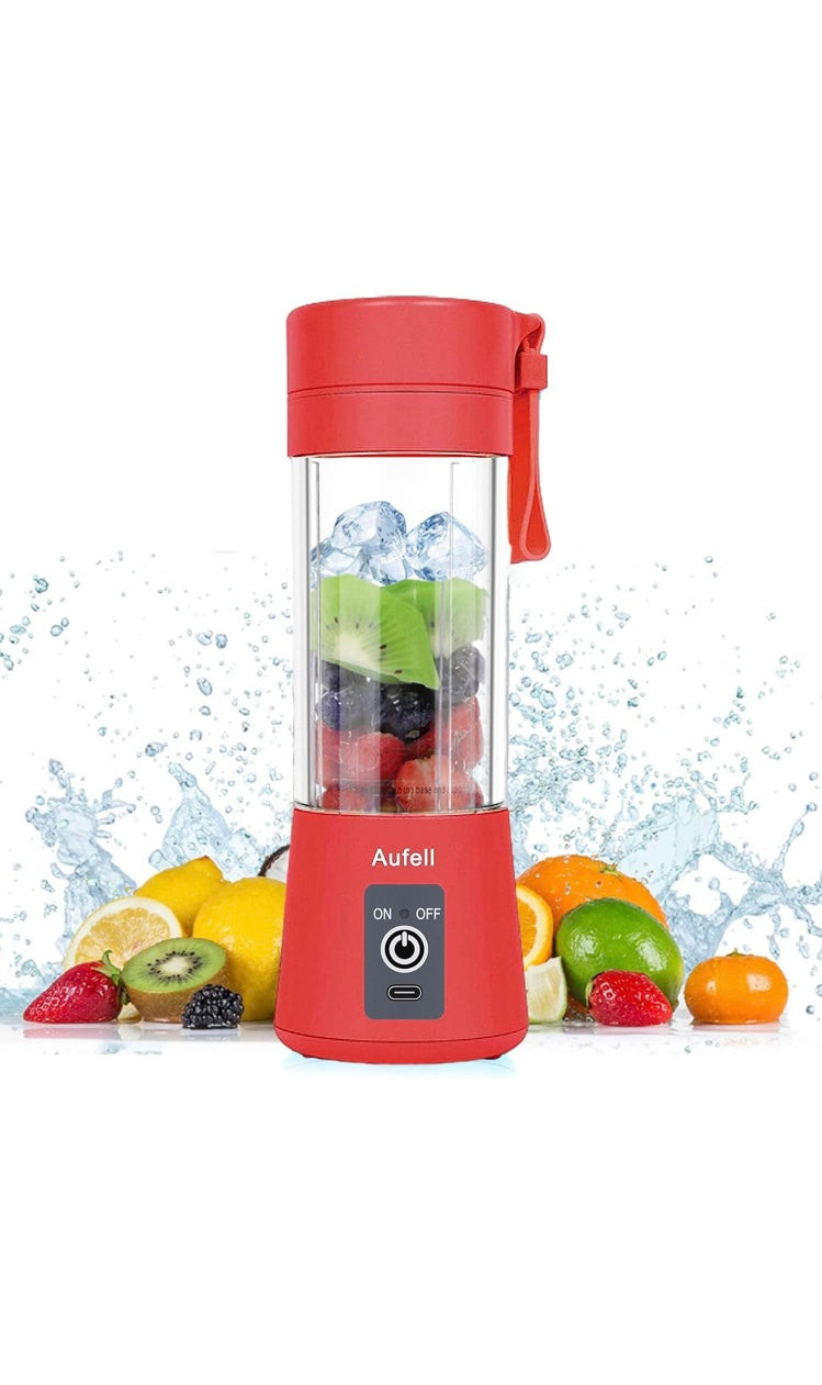 Mini Blender med Sex Blad – Bärbar Juice/Smoothiemaskin